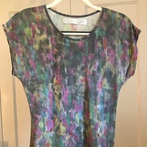 ZARA Basics tie-dye pattern tee